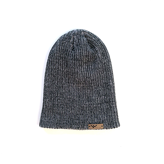 evergreen heather beanie hat with leather tag - wild hat company