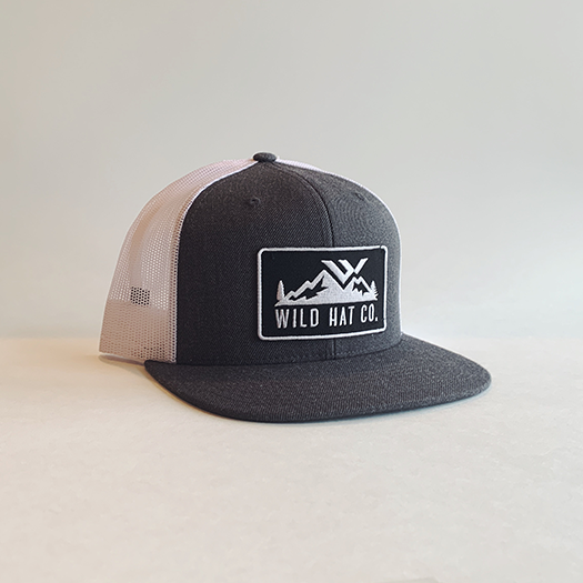 Wool/Mesh Snapback Hat - wild hat company logo